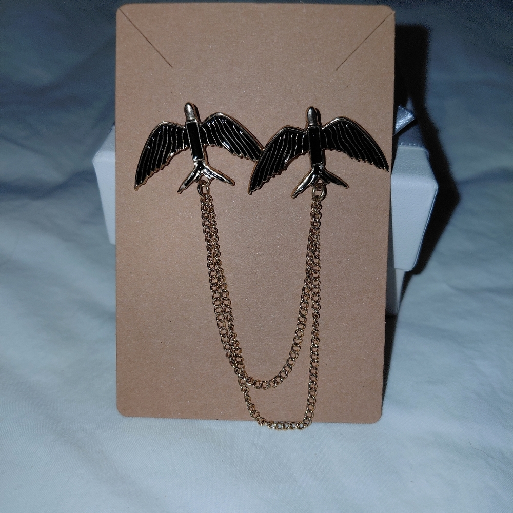Time And Tru Black Bird Double Pin Broach. - Picture 4 of 8